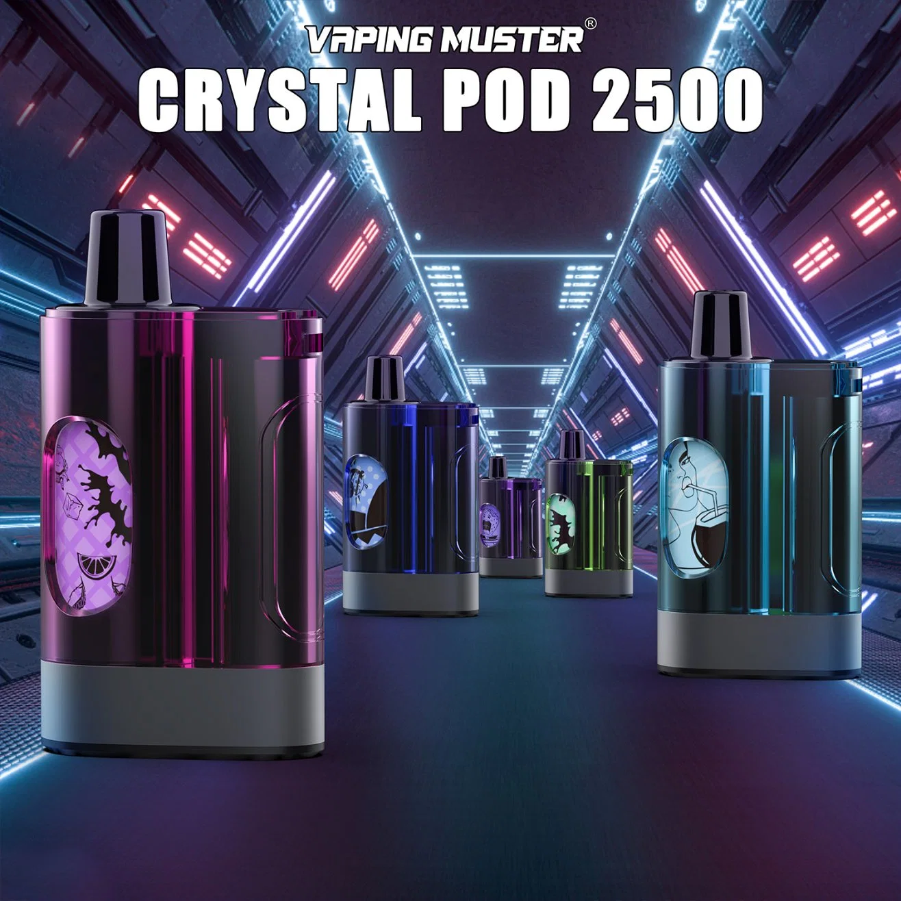 Vaping Muster Hochwertige Crystal Pod 2500 wiederaufladbare OEM ODM Elektronische Zigarette Großhandel/Lieferant Einweg-Vape Pen