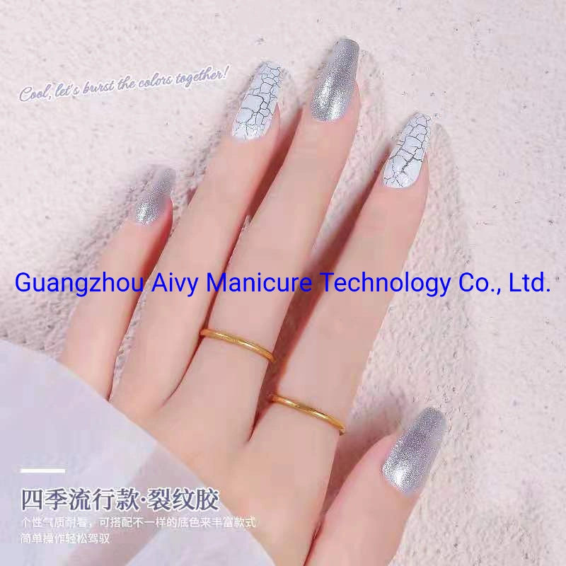 Design Free Samples Crackle Gel Polish Nail UV Cracking Gel