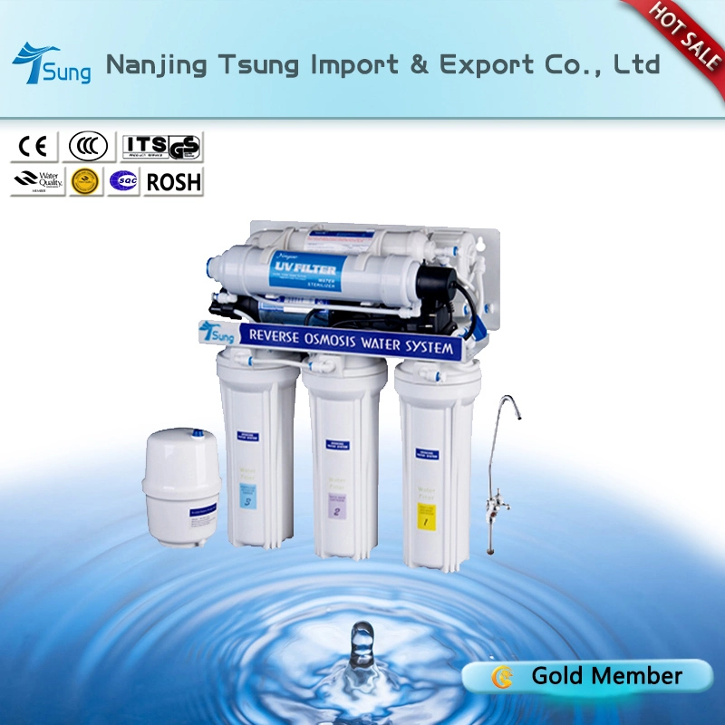 50gpd 6 Stages Water Treatment with UV Ty-RO-6