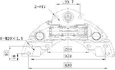 Conjunto do Freio de disco de 22.5 pol. Para trator de reboque de camião 6.5t -- 13t