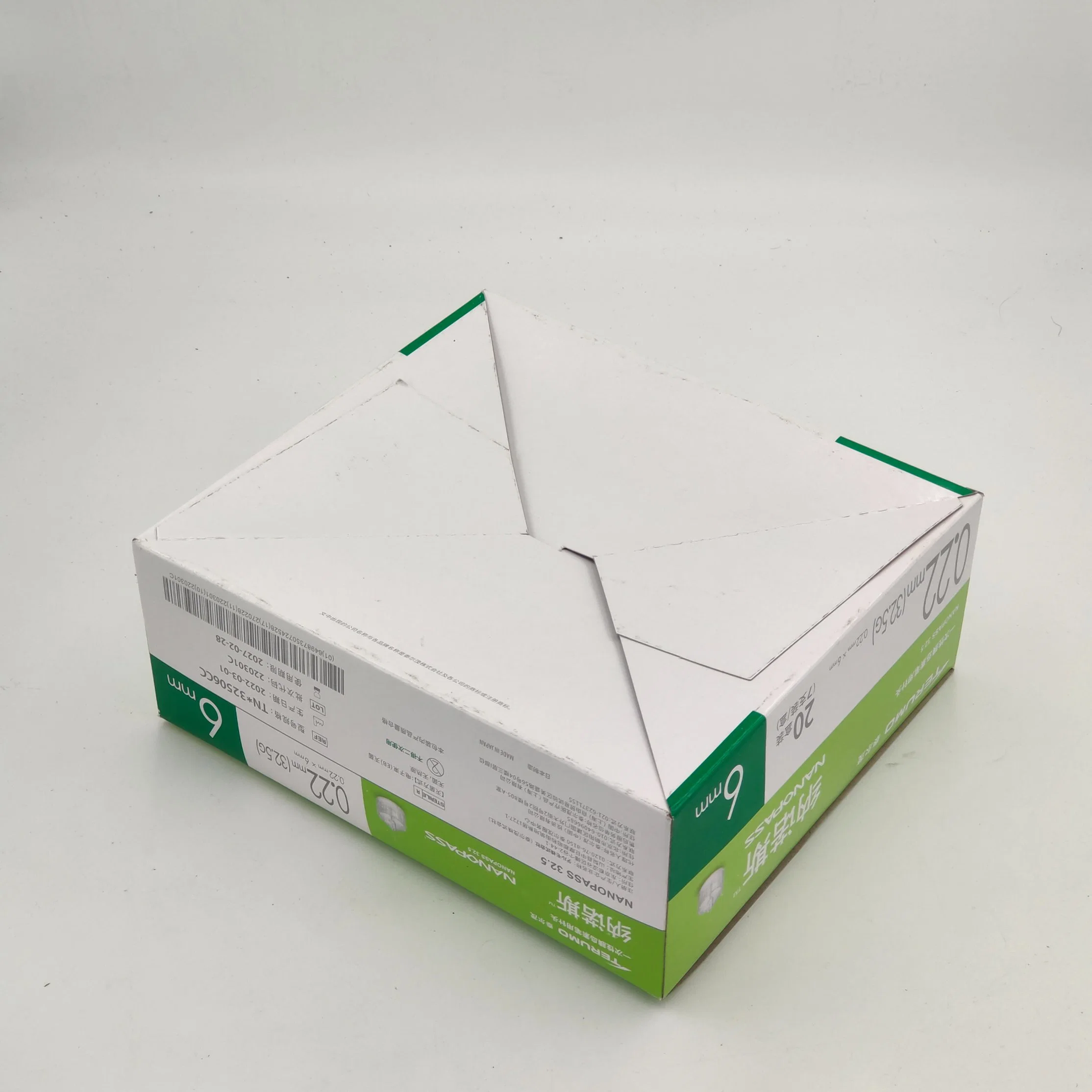 Automatic Bottom Locking Card Box Alcohol Swab Packaging Customized Cardboard Packing Box