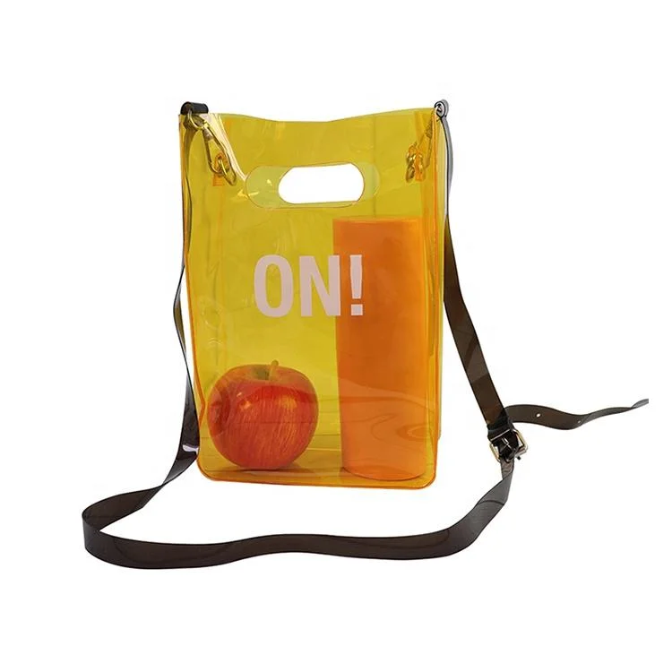 Customized Coloured Transparent Bags and Clear PVC Bag and PVC Shoulder Bag