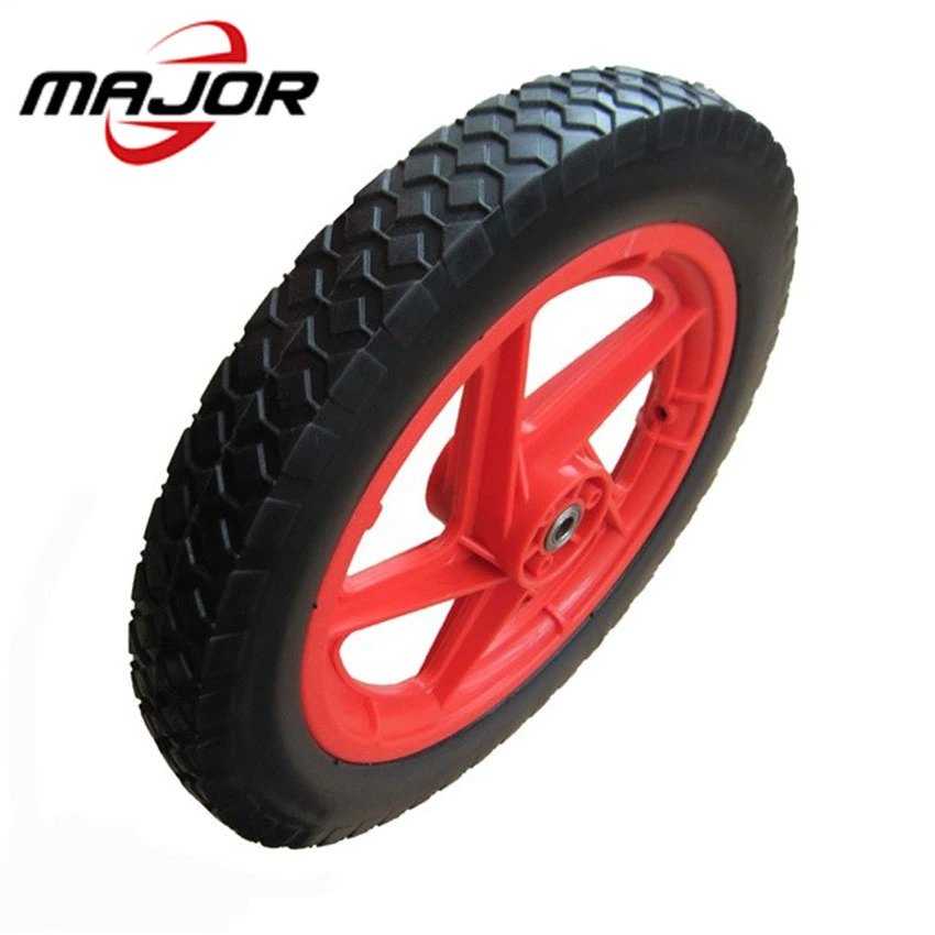 Manufacturer Sells Direct 14 Inch PU Foam Wheel, 14X1.75 Polyurethane Wheel, Trolley / Wheelchair / Mini Bike Wheel.