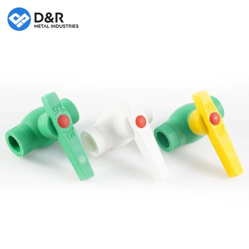 DN15 DN20 Custom PPR Ball Valve with Welding Connector PPR Fitting Ball Valve