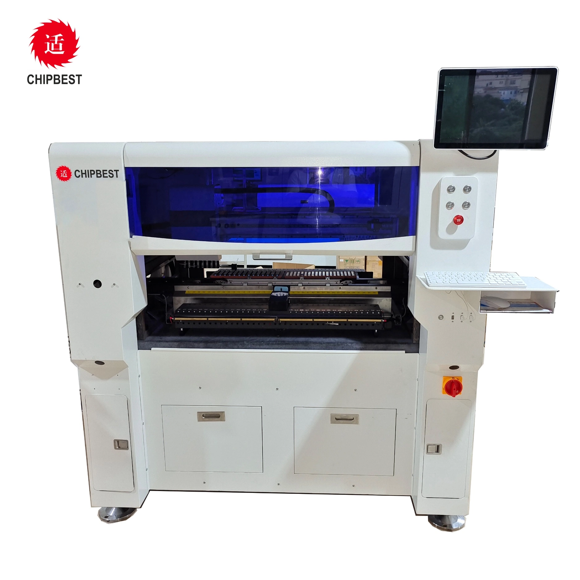 Fully Automatic SMD Chip Mounter SMT Pick and Place Machine Automatic PCBA PCB Component Placement Machine High Speed Machine LED Light Assembling Line