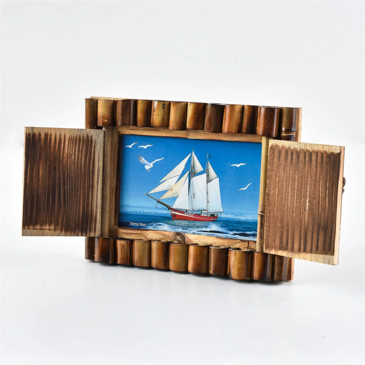 Madeira arte Photo Frame suporte de secretária 4X6 Photo