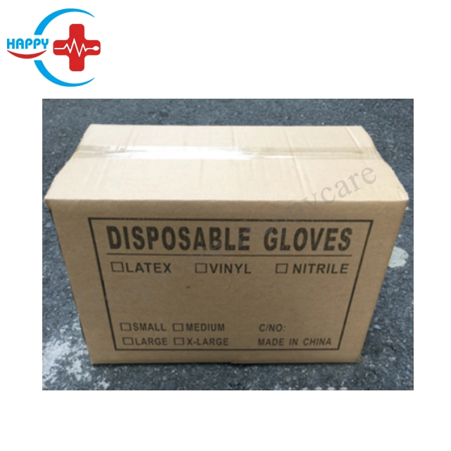 Hc-K072 Original Lightly Powdered or Powder-Free, Non-Strerile Disposable Medical Latex Examination Glove