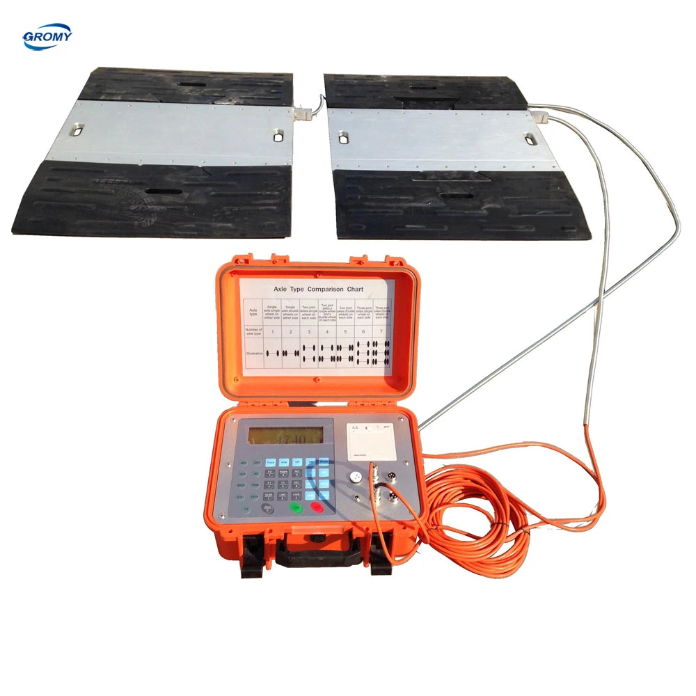 Báscula de ruedas de eje portátil electrónico