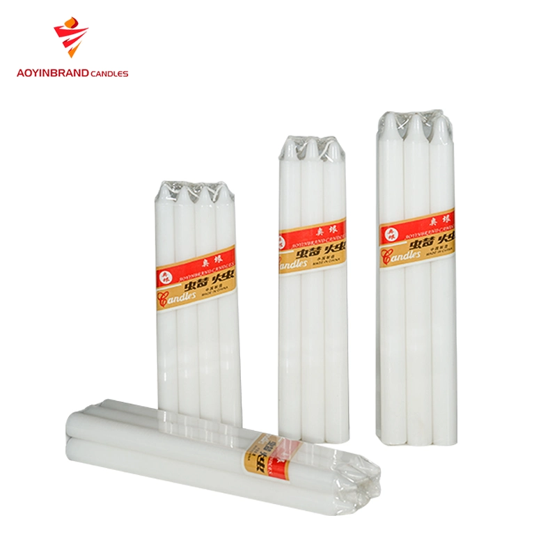 Velas blancas al por mayor África BOUGIEs Cera 18g Velas columna de palo Velas decorativas para el hogar