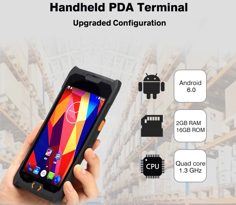 5.0 Pulgadas de pantalla táctil WiFi Agps GPS Android 9.0 Terminal C50 de bolsillo PDA