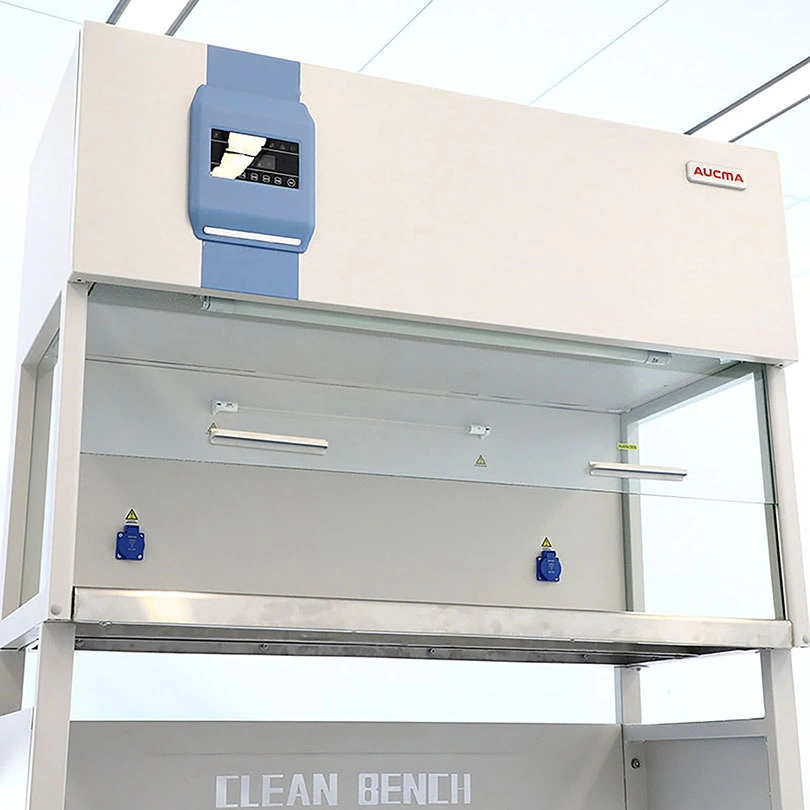 Mejor Precio Laminar Flow Hood Estándar ISO 9001 2015 horizontal Banco limpio para laboratorio de limpieza químico médico