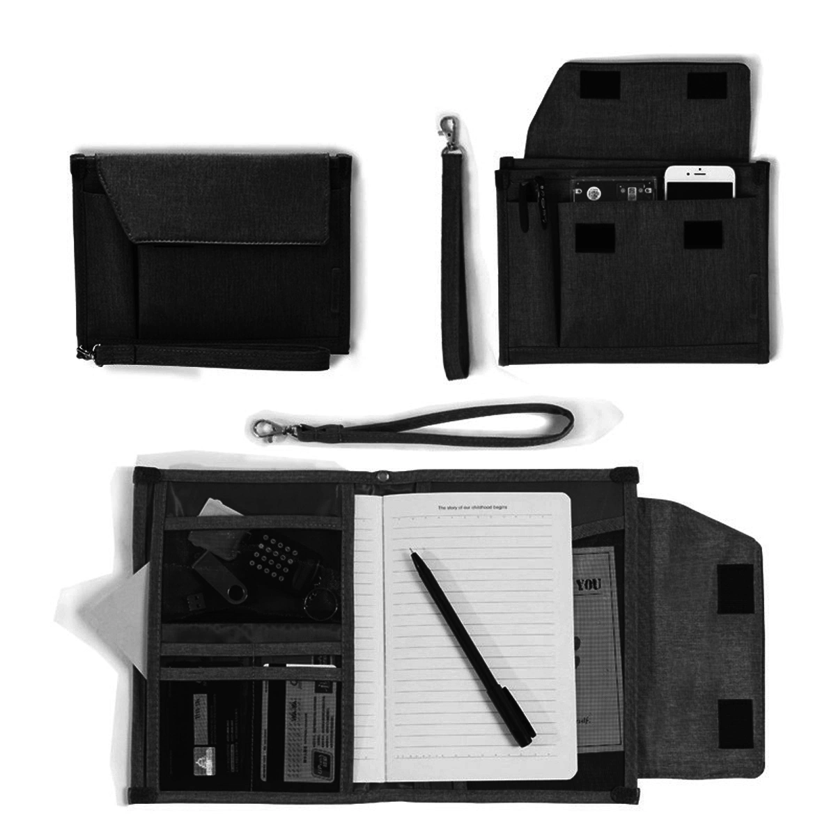 Fashion Foldable Multi-Function Document Bag