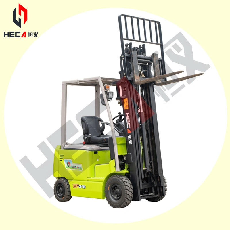 China Hot Sale 3-6m 1.5ton, 2 Ton, 3 Tonpower Forklift Trucks with 4 Wheels