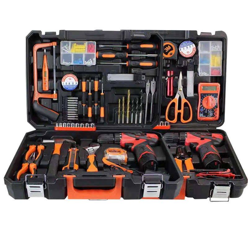 Electric Hand Power Tools Kit Box Set Power Drill Tool Set