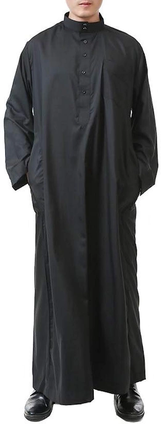 Positive Costume Middle East Jubba Thobe Dubai Islamic Clothingmen Muslim Bamboo Robes