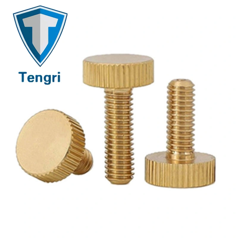 Brass Knurled Screws DIN653 Thumb Flat Head