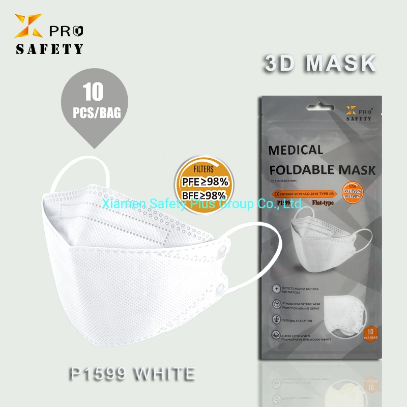 EXW Precio Venta caliente Máscara desechable cara forma de pescado Mask4-capa Máscara protectora en forma de sauce