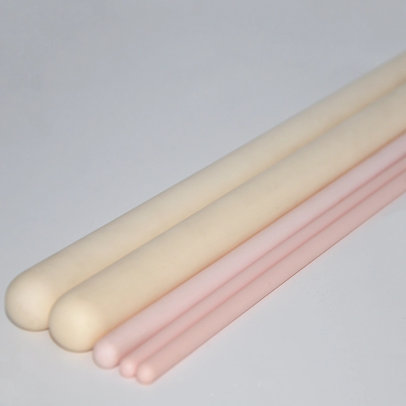 Al2O3 Alumina Ceramic Long Pink Thermocouple Protective Tube