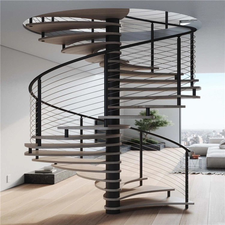 Ace Customized Design Steel Structure for Steel Building Spiral Staircase