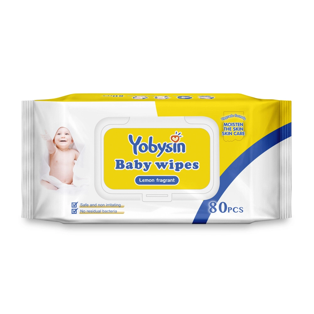 OEM 80PCS Customization Spunlace Non-Woven Hypoallergenic Organic Baby Wet Wipes