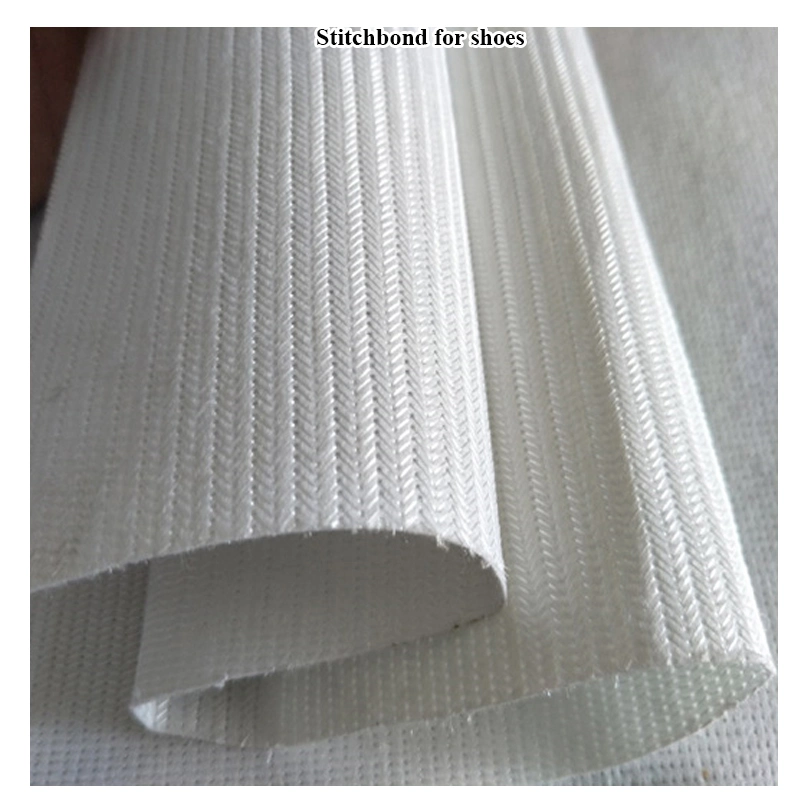 nonwoven Fabric 14f RPET Stitchbond Polyester Stitchbond Nonwoven для Плата на подошве