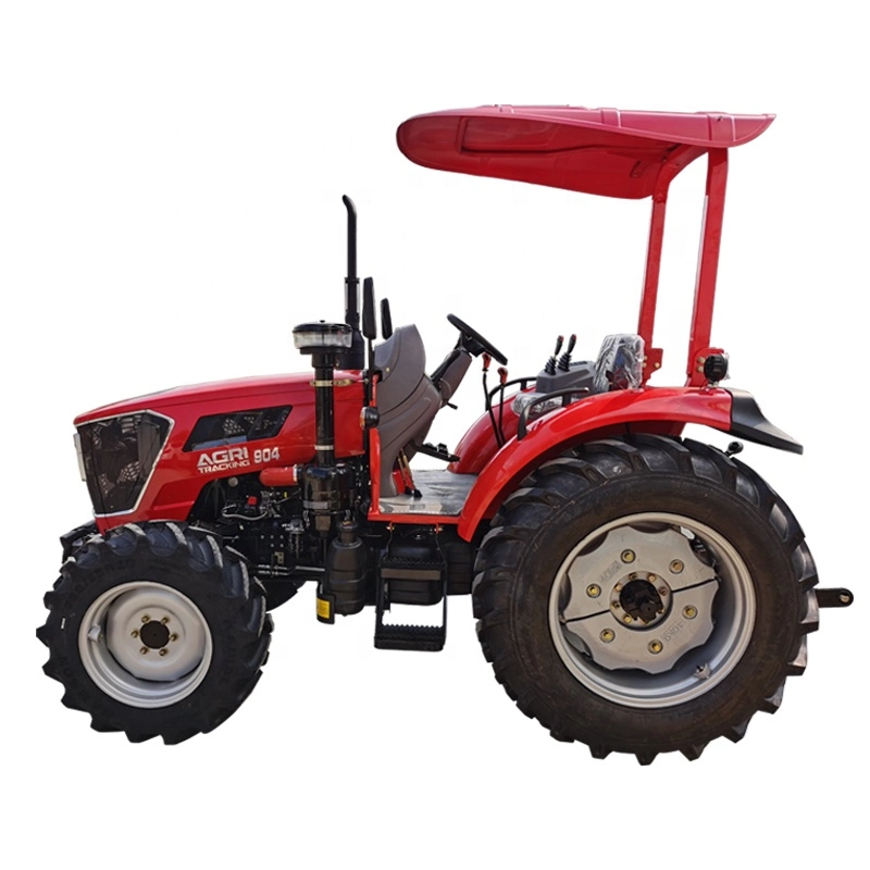 Tractor de ruedas bajo Precio Rendimiento de alta calidad/alto costo 80hp, 90hp, 100hp Agricultura Agrícola Awning