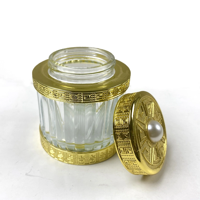 Wholesale Oemodm Gold Glass Candle Jar Luxury Candle Container Candles Holders for Decoration