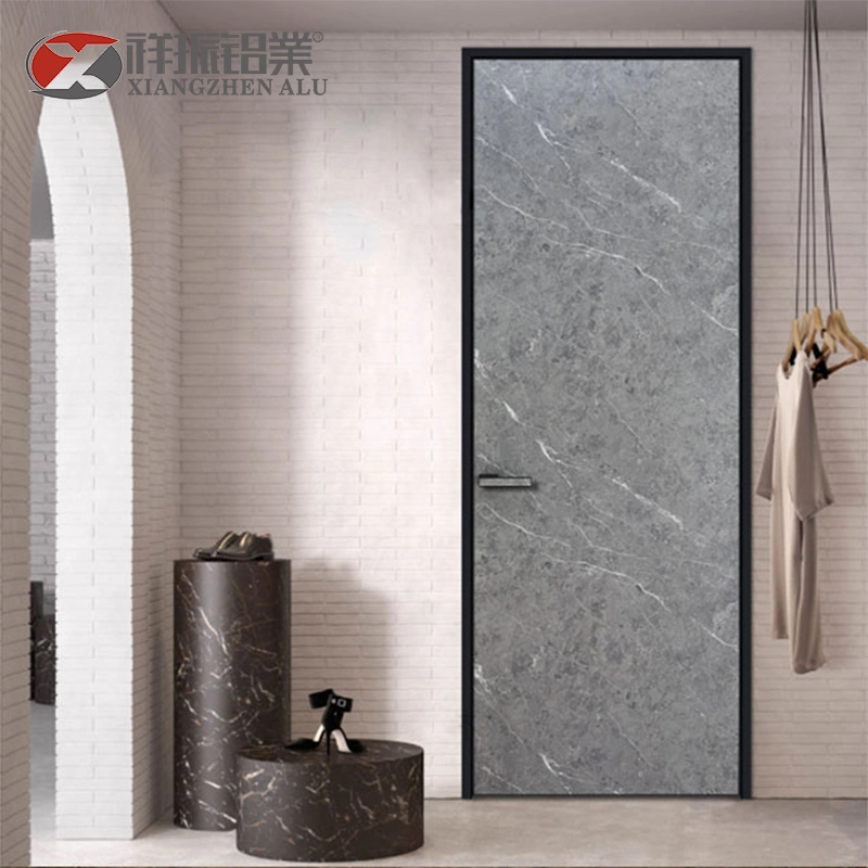 Puerta de aluminio para baño con diseño moderno, con cristal y bisagras, para habitación de ducha o inodoro. Ideal para interiores de baños.