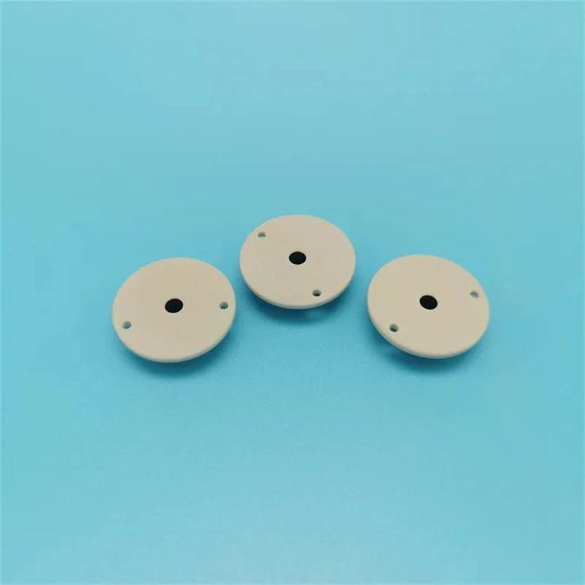 Customized Grey Color High Heat Conductivity 180W/M. K Aluminum Nitride Aln Ceramic Insulation Disc Part