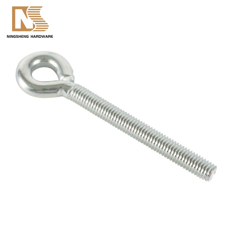 Anti-Rust Zinc Plated Fastener Long Thread Stainless Steel Lifting Eye Screw