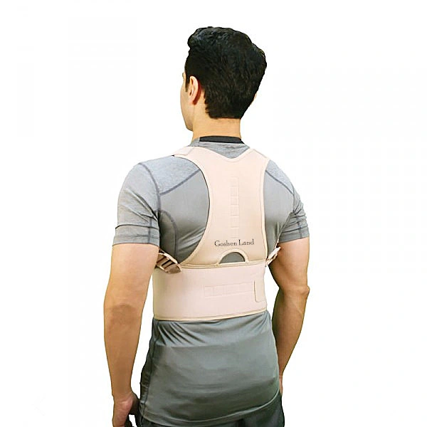 Neoprene Magnetic Back Posture Corrector Brace with Adjustable Belt