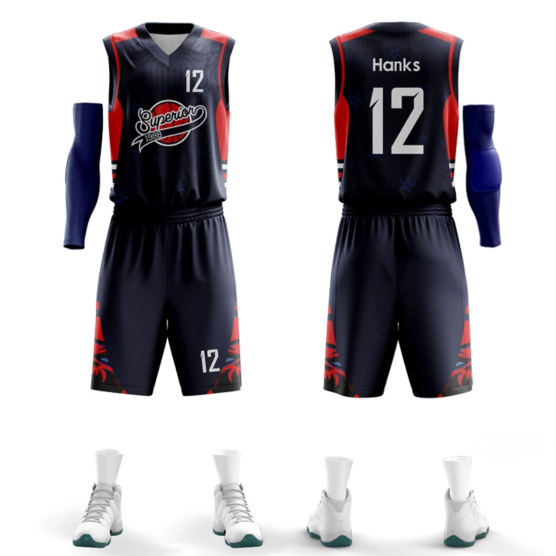Personalizar el impreso el baloncesto Jersey Desgaste uniforme para el equipo