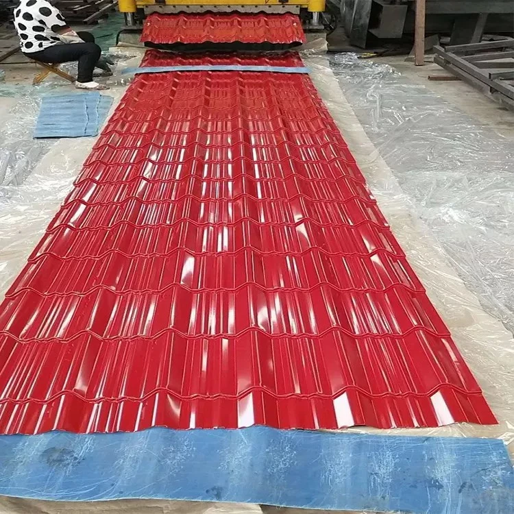 La construcción de nuevos materiales de construcción/ vidriado de techos de chapa de acero de color/Paso Tile