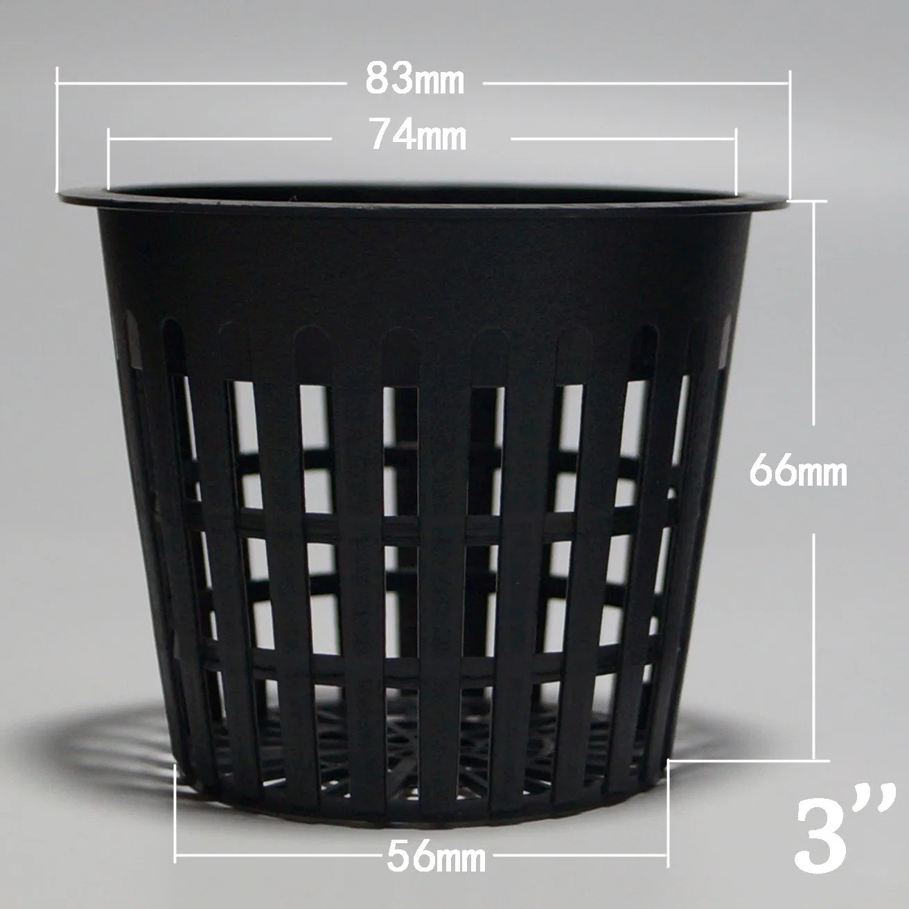 Filet plastique Pot Soilless hydroponique Cuture Mesh tasse 2 3 4 pouces