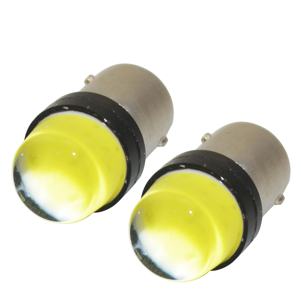 مصابيح LED باللون الأصفر الأحمر DC بجهد 12 فولت S25 1156 Break و إضاءة مصباح LED الخاص بالقيادة P21W COB عالي القدرة، أبيض مصابيح LED الخاصة بمصباح التوقف Ba15s