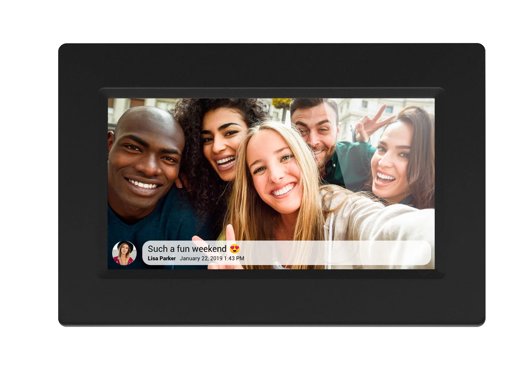 شاشة LCD رقمية بحجم 7 بوصات مزودة بإطار صور رقمي بتقنية IPS إطار الألبوم إطار الصور الرقمية لـ Android WiFi Cloud