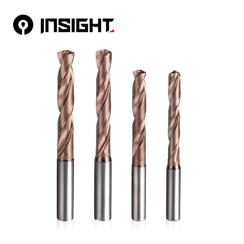 Carbide CNC Lathe Drilling Tools Round Shank Chamfer 4mm 6mm Twist Drills for Metal