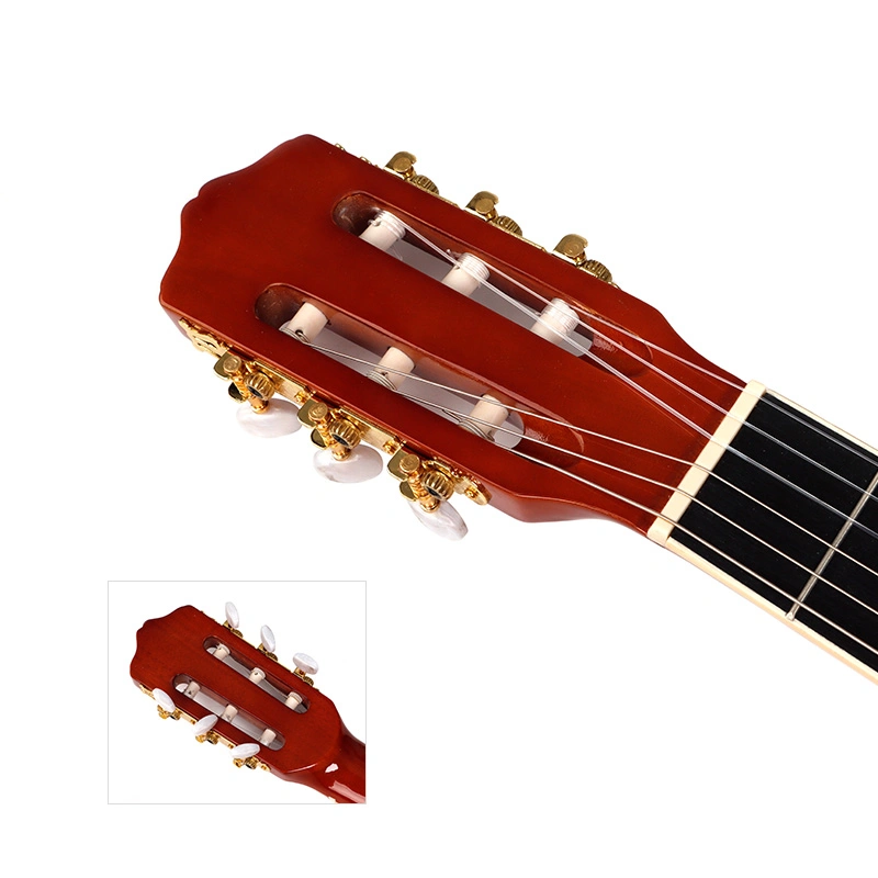 La Chine OEM 39 pouces ultra mince Vue en coupe de l'épinette cordes de nylon guitare classique chinois