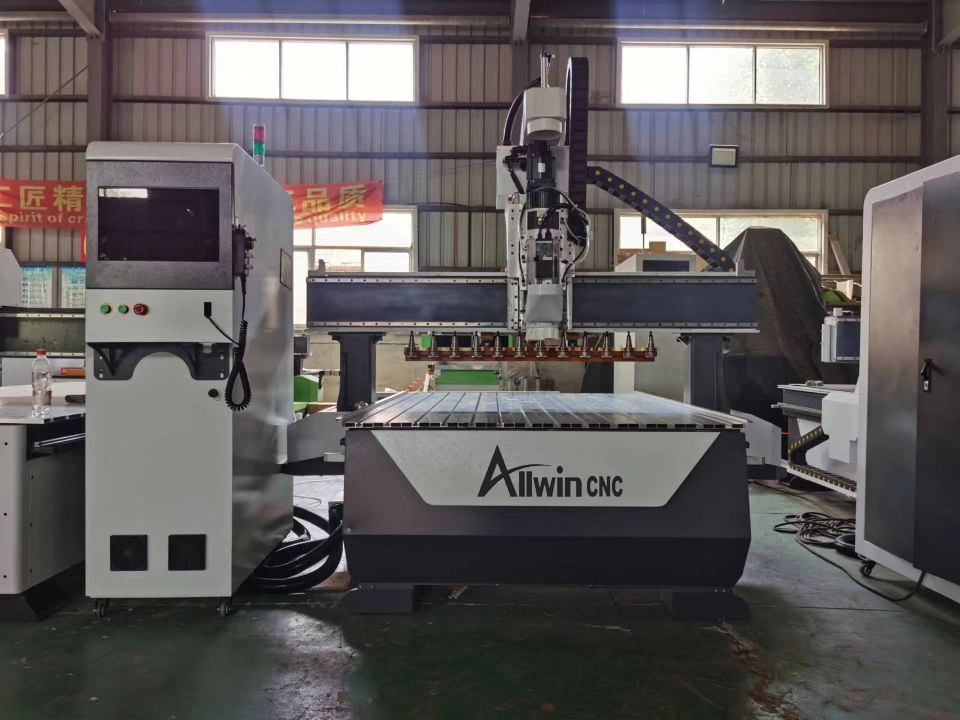 Economical CNC Router with Linear Tool Change Disc Atc Nesting Machine