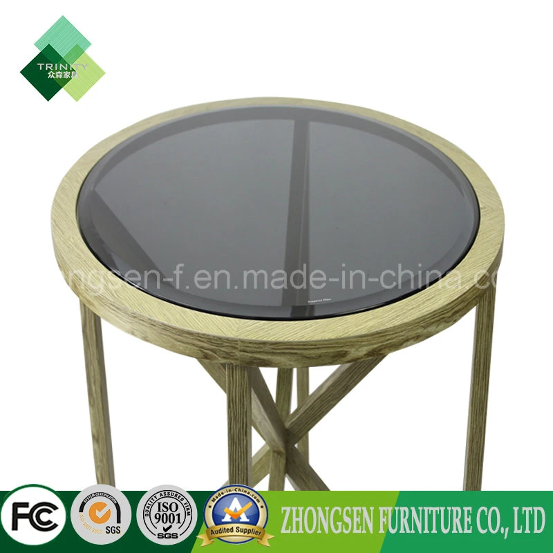 2017 Latest Fashion Top Design Glass Top Table for Restaurant