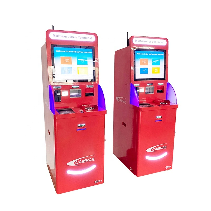 Estaciones de autobuses personalizados del aeropuerto Multiservice Terminal automática Kiosk Venta de billetes Máquina