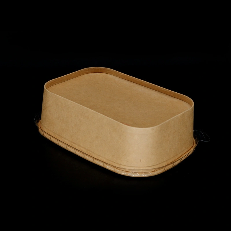 Eco-Friendly Square Kraft Paper Bowl Food Container