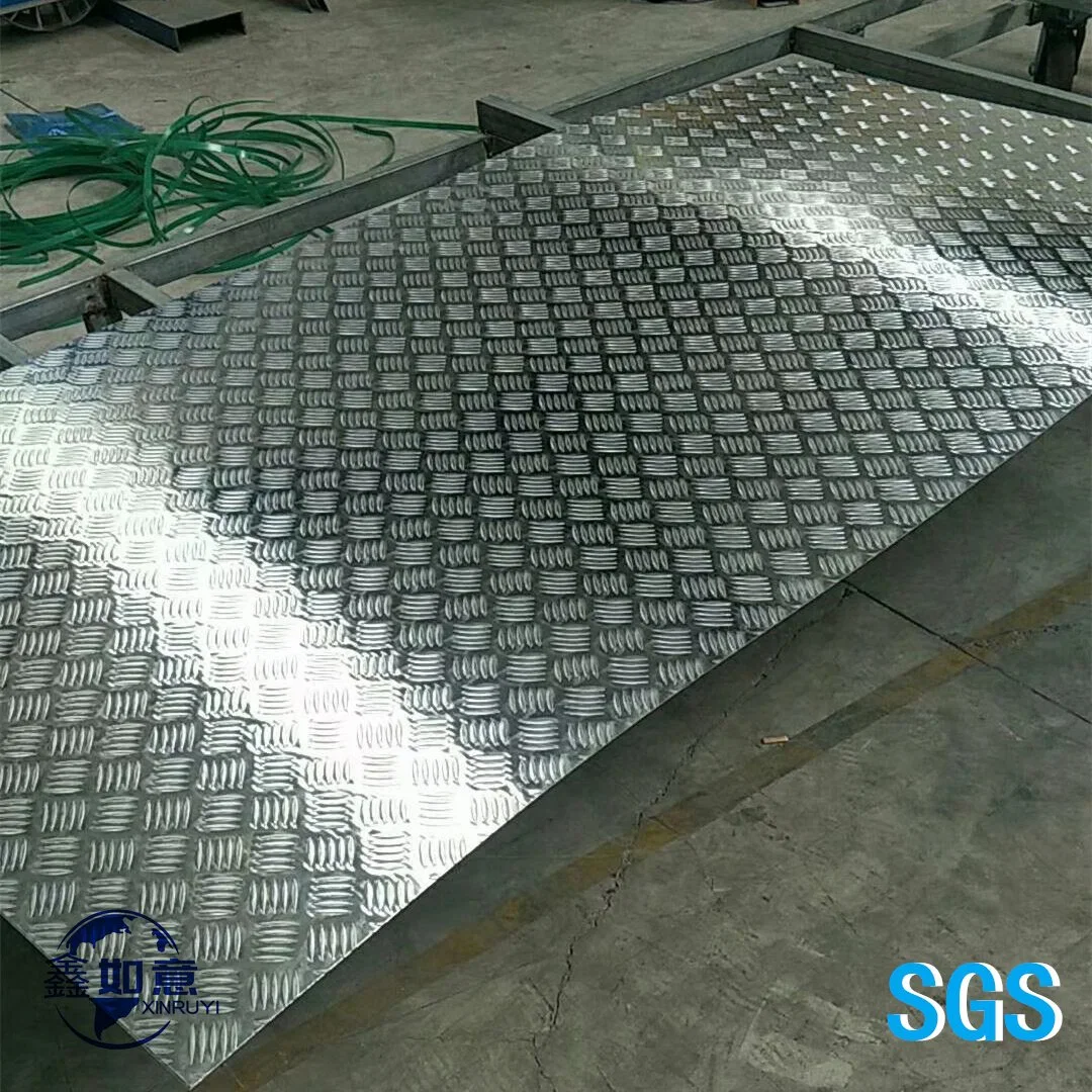 High Strength Checkered Embossed Ribbed 1060 Temper O Al99.6 Alloy Aluminum Sheet for Chemical Equipment / Electronic Devices