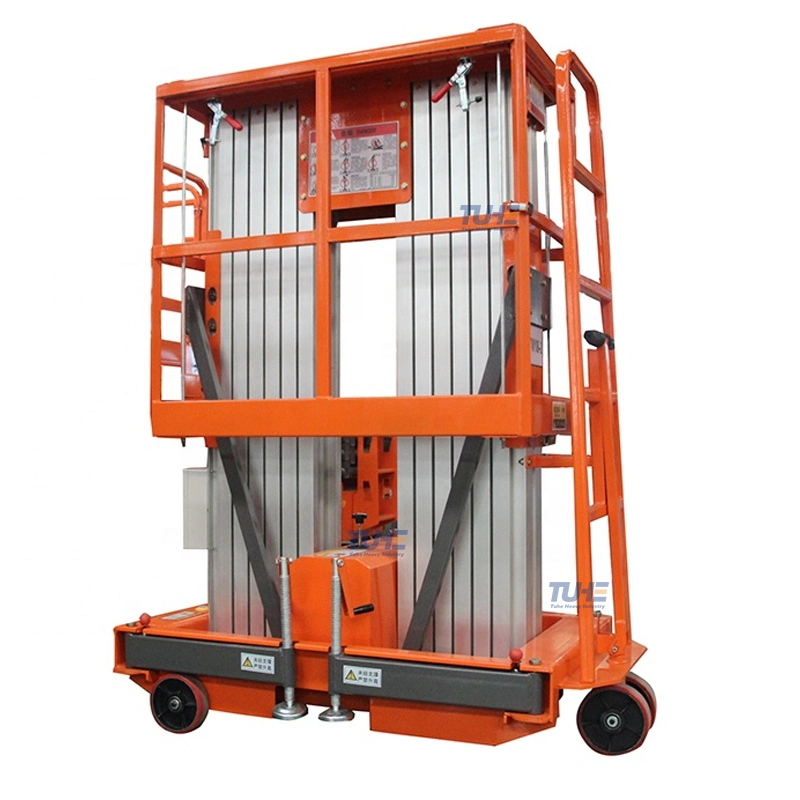 16m Double Mast Aluminium Vertical Lift Can Be Customized CE Hot Sale