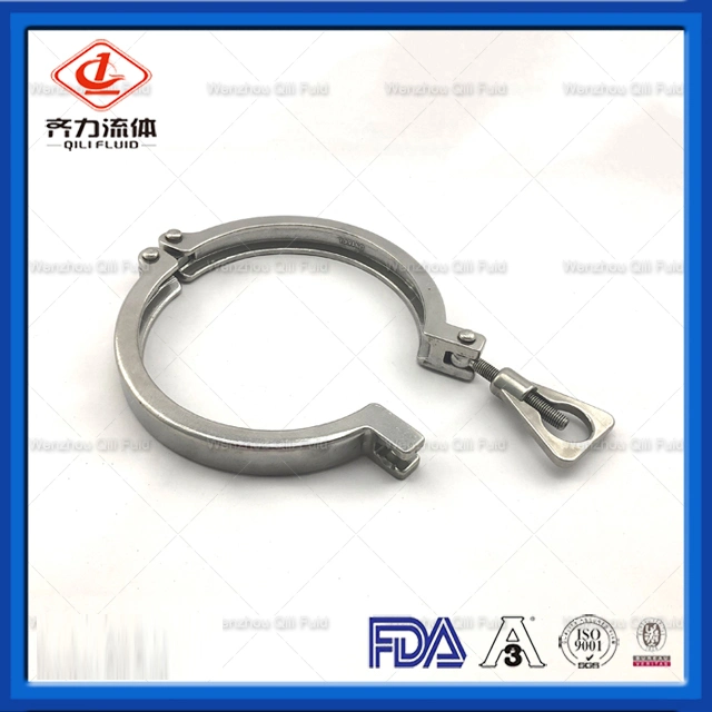 Sanitary Stainless Steel Pipe Fitting Tri Clover Tube Clamp