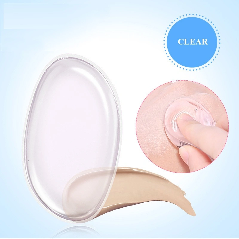 Facial Skin Friendly Cosmetic Round Silicone Powder Puff