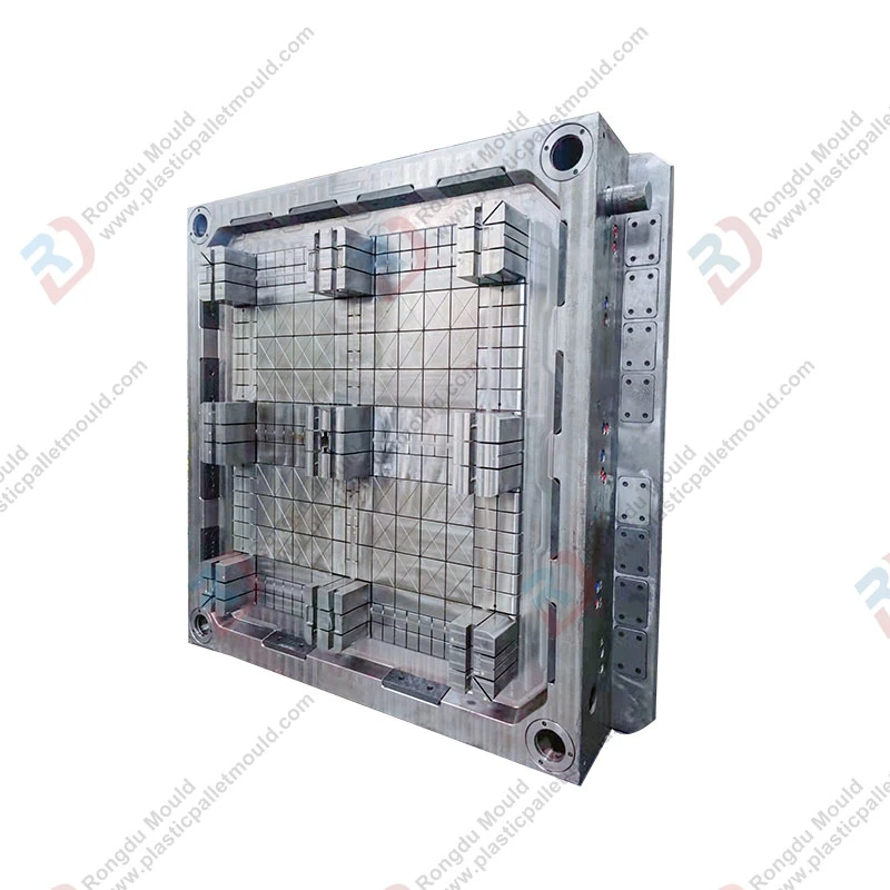 1300*1100*100mm Disposable Grid Net Light Plasitc Injection Nine Foot/Leg Pallet Mould