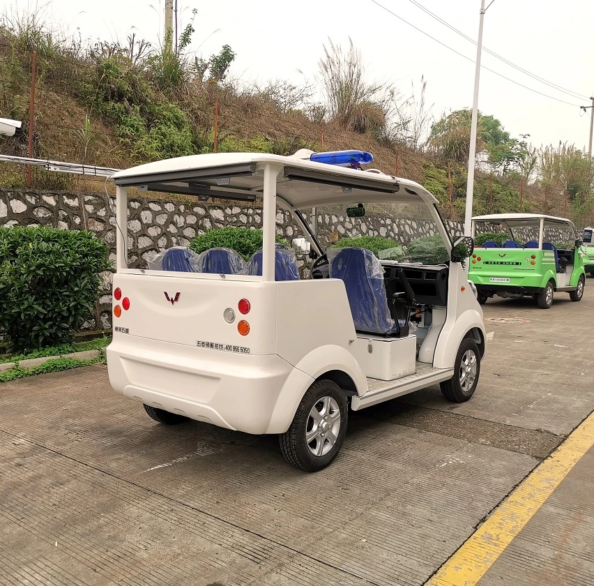 4 Seat New Energy Electric Golf Cart Neighborhood Electric Vehicle Sightseeing Tour Patrol Bus