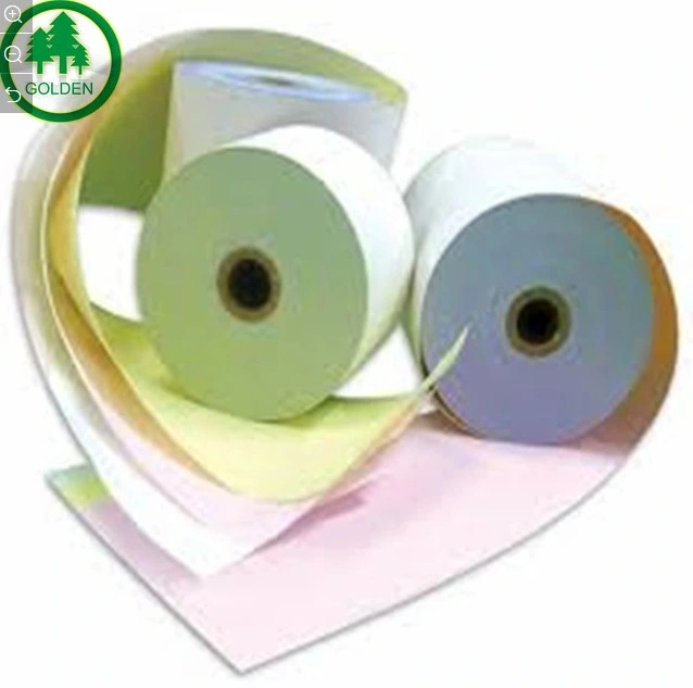 48-80g Image Blue CB CFB CF Virgin Wood Pulp Carbonless Copy Paper NCR Paper Roll and Sheet Ream Package Bill Paper