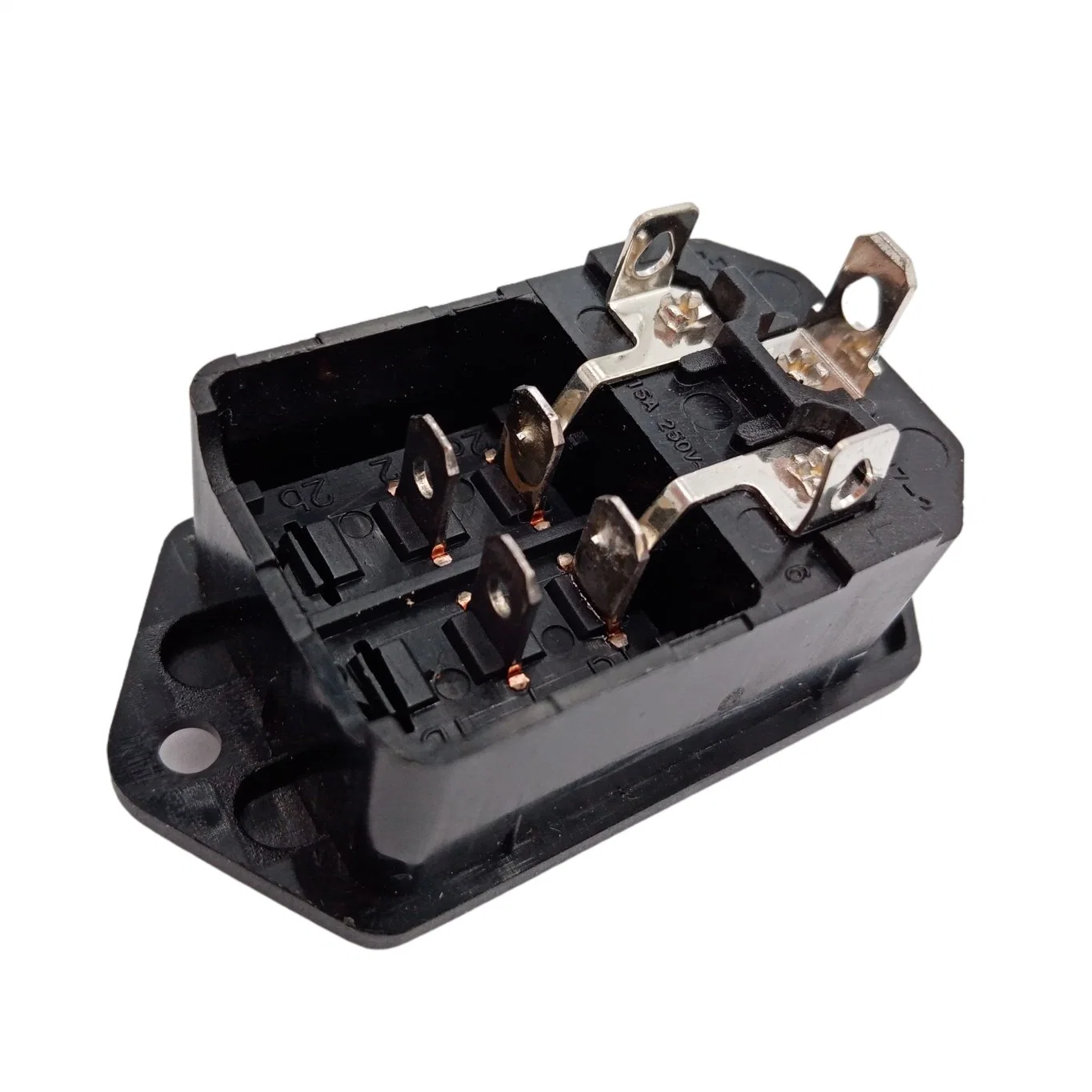 Ene60320 C14 Male Socket with Rocker Switch 3 Pins Screw Mount Medical Electrical Socket 10A 250V PDU Connector